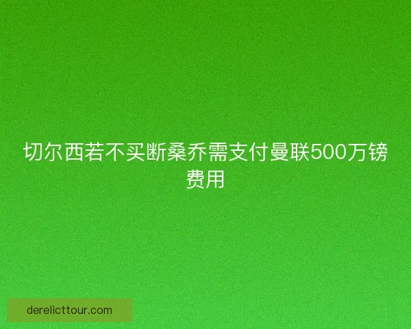 切尔西若不买断桑乔需支付曼联500万镑费用